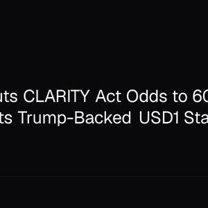 Galaxy Cuts CLARITY Act Odds to 60% as HTX Delists Trump-Backed USD1 Stablecoin