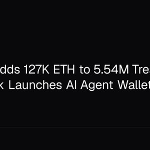 Bitmine Adds 127K ETH to 5.54M Treasury, MetaMask Launches AI Agent Wallet