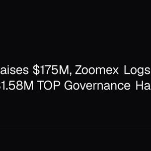 Morpho Raises $175M, Zoomex Logs $5.25B Volume, $1.58M TOP Governance Hack