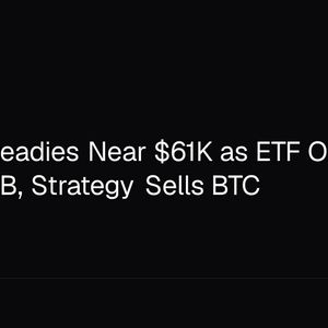 Bitcoin Steadies Near $61K as ETF Outflows Top $2.97B, Strategy Sells BTC