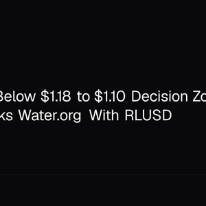 XRP Slips Below $1.18 to $1.10 Decision Zone as Ripple Backs Water.org With RLUSD