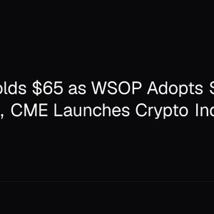 Solana Holds $65 as WSOP Adopts SOL Payments, CME Launches Crypto Index Futures