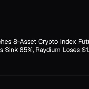 CME Launches 8-Asset Crypto Index Futures, Token Sales Sink 85%, Raydium Loses $1.34M