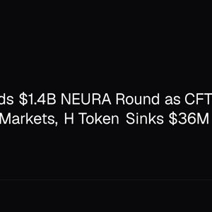 Tether Leads $1.4B NEURA Round as CFTC Codifies Prediction Markets, H Token Sinks $36M