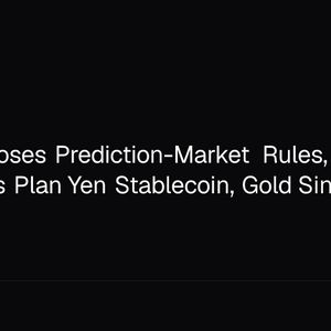 CFTC Proposes Prediction-Market Rules, Japan Megabanks Plan Yen Stablecoin, Gold Sinks
