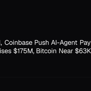 Mastercard, Coinbase Push AI-Agent Payments as Morpho Raises $175M, Bitcoin Near $63K