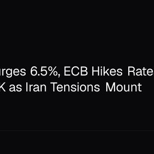 US PPI Surges 6.5%, ECB Hikes Rates, Bitcoin Near $63K as Iran Tensions Mount