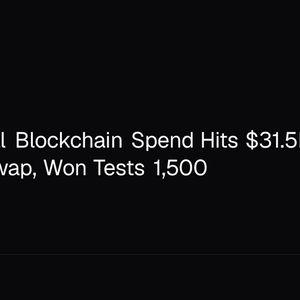 Institutional Blockchain Spend Hits $31.5B as Korea Eyes US Swap, Won Tests 1,500