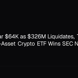 Bitcoin Near $64K as $326M Liquidates, T. Rowe Price Multi-Asset Crypto ETF Wins SEC Nod