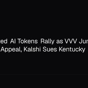 Decentralized AI Tokens Rally as VVV Jumps 14%, SBF Loses Appeal, Kalshi Sues Kentucky