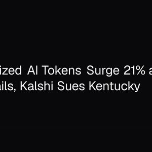 Decentralized AI Tokens Surge 21% as SBF Appeal Fails, Kalshi Sues Kentucky