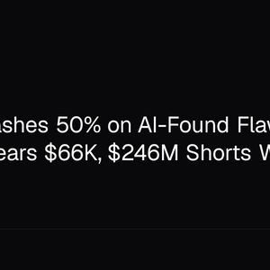 Zcash Crashes 50% on AI-Found Flaw as Bitcoin Nears $66K, $246M Shorts Wiped