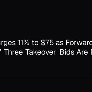 Solana Surges 11% to $75 as Forward Industries' Three Takeover Bids Are Rebuffed
