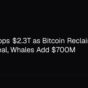 SpaceX Tops $2.3T as Bitcoin Reclaims $65K on Iran Deal, Whales Add $700M