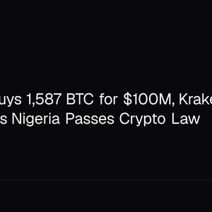 Strategy Buys 1,587 BTC for $100M, Kraken Debuts US Perps as Nigeria Passes Crypto Law