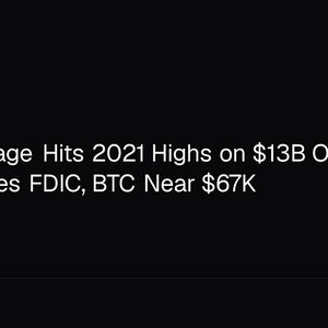 DeFi Leverage Hits 2021 Highs on $13B Outflows as GAO Presses FDIC, BTC Near $67K
