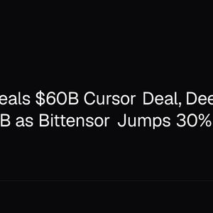 SpaceX Seals $60B Cursor Deal, DeepSeek Raises $7B as Bittensor Jumps 30%