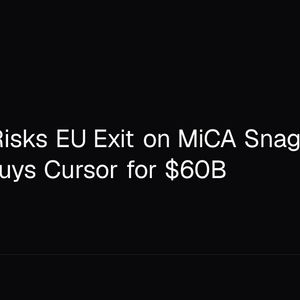 Binance Risks EU Exit on MiCA Snag as SpaceX Buys Cursor for $60B