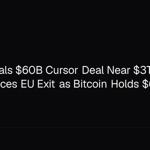 SpaceX Seals $60B Cursor Deal Near $3T Cap, Binance Faces EU Exit as Bitcoin Holds $66K