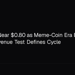 Sui Holds Near $0.80 as Meme-Coin Era Ends and Altcoin Revenue Test Defines Cycle