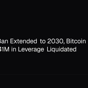US CBDC Ban Extended to 2030, Bitcoin ETFs Add $10M as $41M in Leverage Liquidated