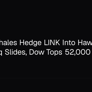 Crypto Whales Hedge LINK Into Hawkish Fed as Nasdaq Slides, Dow Tops 52,000