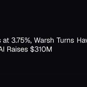 Fed Holds at 3.75%, Warsh Turns Hawkish; Odyssey AI Raises $310M