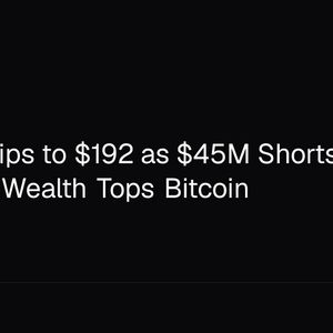 SPCXB Slips to $192 as $45M Shorts Stack Up, Musk Wealth Tops Bitcoin