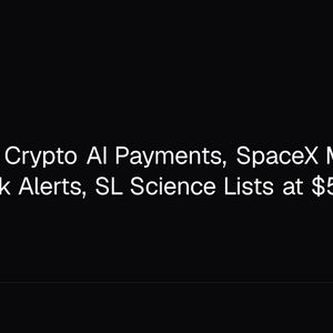 CZ Bets on Crypto AI Payments, SpaceX Meme Coins Spark Alerts, SL Science Lists at $5.57B
