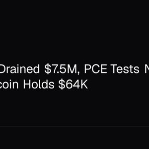 MEV Bot Drained $7.5M, PCE Tests New Fed Chair, Bitcoin Holds $64K