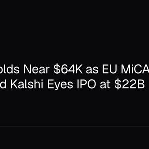 Bitcoin Holds Near $64K as EU MiCA Deadline Looms and Kalshi Eyes IPO at $22B