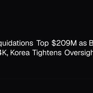 Crypto Liquidations Top $209M as Bitcoin Holds $64K, Korea Tightens Oversight