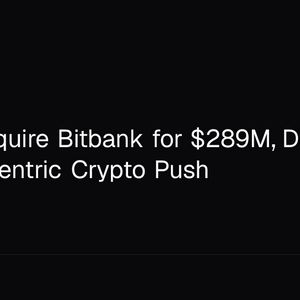 SBI to Acquire Bitbank for $289M, Deepening Its XRP-Centric Crypto Push