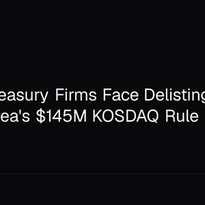 Bitcoin Treasury Firms Face Delisting Under South Korea's $145M KOSDAQ Rule