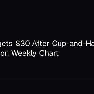 DEXE Targets $30 After Cup-and-Handle Breakout on Weekly Chart