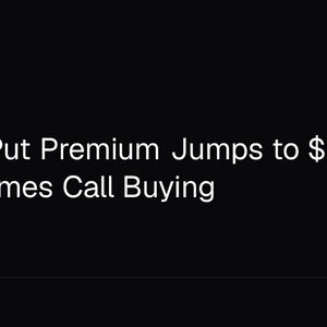 Bitcoin Put Premium Jumps to $115M, Seven Times Call Buying