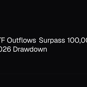 Bitcoin ETF Outflows Surpass 100,000 BTC in Record 2026 Drawdown