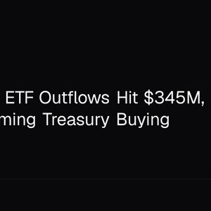 Ethereum ETF Outflows Hit $345M, Overwhelming Treasury Buying