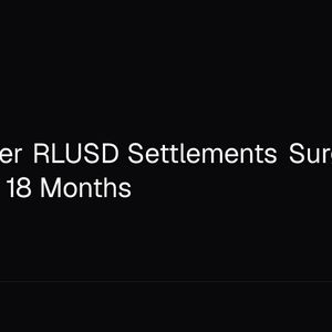 XRP Ledger RLUSD Settlements Surge 75x to $5.08B in 18 Months