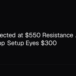 Zcash Rejected at $550 Resistance Again, Double-Top Setup Eyes $300