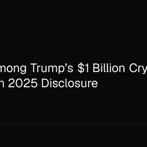 Bitcoin Among Trump’s $1 Billion Crypto Windfall in 2025 Disclosure