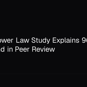 Bitcoin Power Law Study Explains 96% of Price Trend in Peer Review