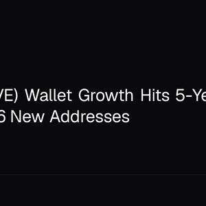 Aave (AAVE) Wallet Growth Hits 5-Year High With 1,806 New Addresses