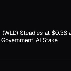 Worldcoin (WLD) Steadies at $0.38 as Altman Floats US Government AI Stake