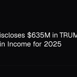 Trump Discloses $635M in TRUMP Memecoin Income for 2025