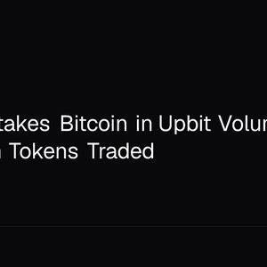 XRP Overtakes Bitcoin in Upbit Volume With 113 Million Tokens Traded