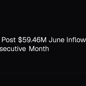 XRP ETFs Post $59.46M June Inflows for Third Consecutive Month