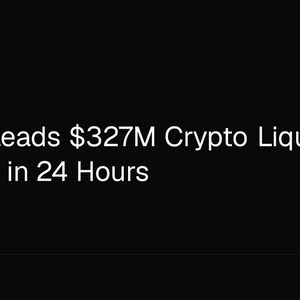 Bitcoin Leads $327M Crypto Liquidation Cascade in 24 Hours