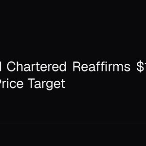 Standard Chartered Reaffirms $100,000 Bitcoin Price Target