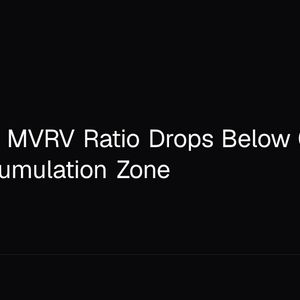 Ethereum MVRV Ratio Drops Below 0.8 Into Deep Accumulation Zone